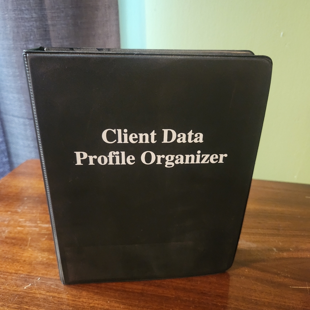 Black Client Data Profile Organizer - Hairdresser